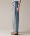 GRACE CONTINENTAL リメイクストレートデニムパンツ グレースコンチネンタル パンツ ジーンズ・デニムパンツ グレー ブルー【送料無料】