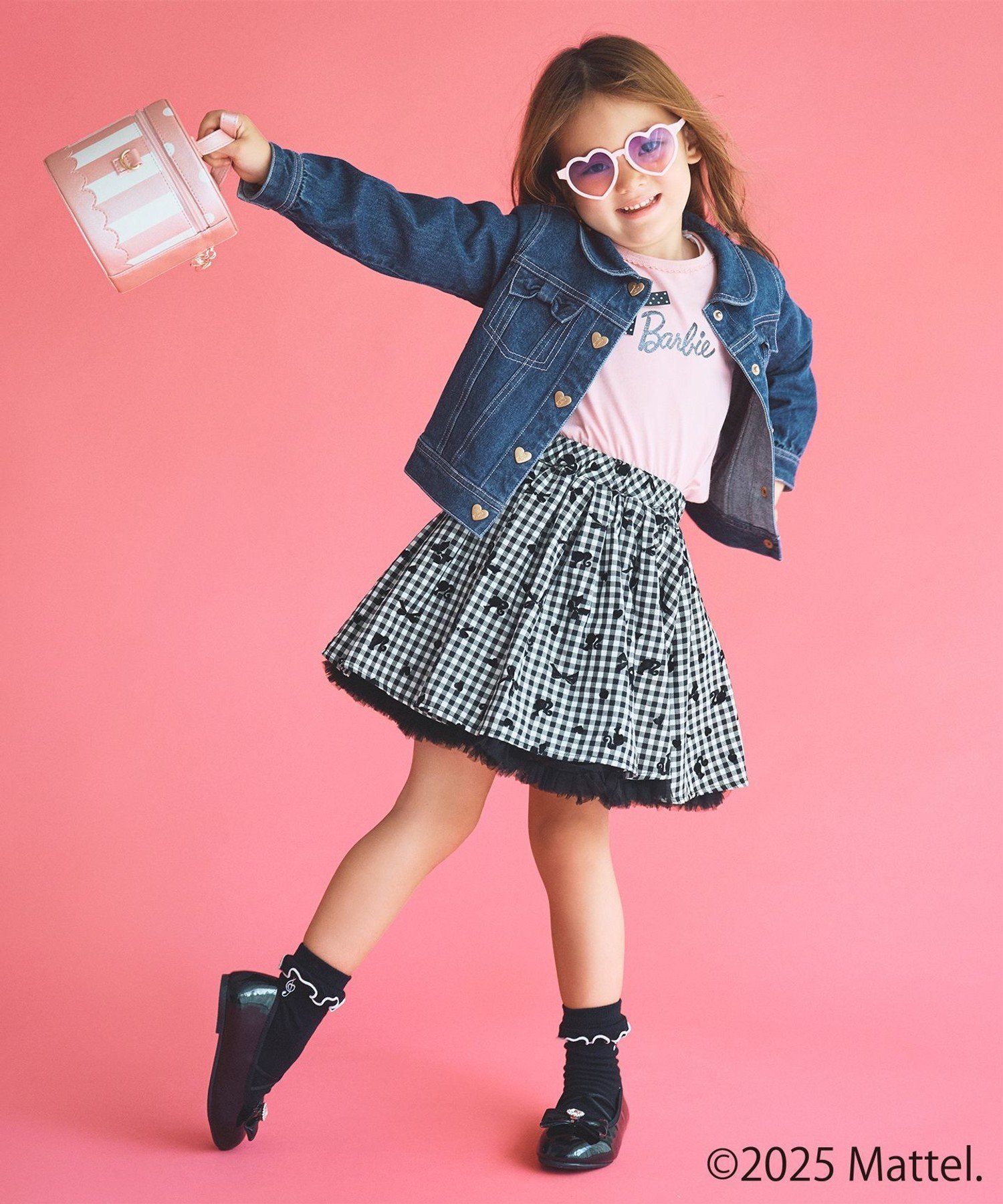 【SALE／20%OFF】ANY KIDS 【Barbie(TM)】リボン デニムジャケット エニィ ジャケ...