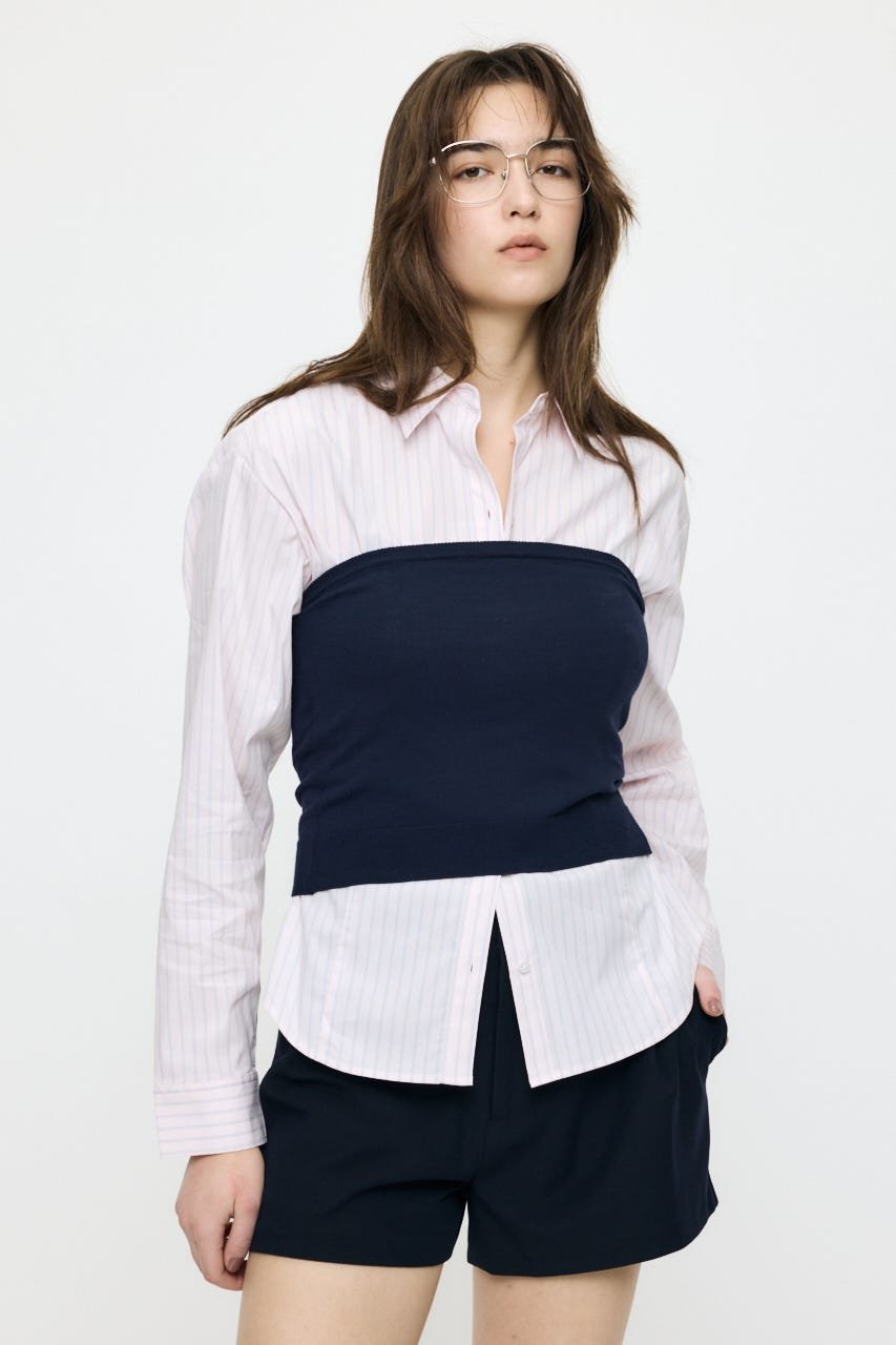 【SALE／40%OFF】MOUSSY OVER SHOULDER FIT シャツ マウジー トップス シャツ・ブラウス ピンク【送料無料】