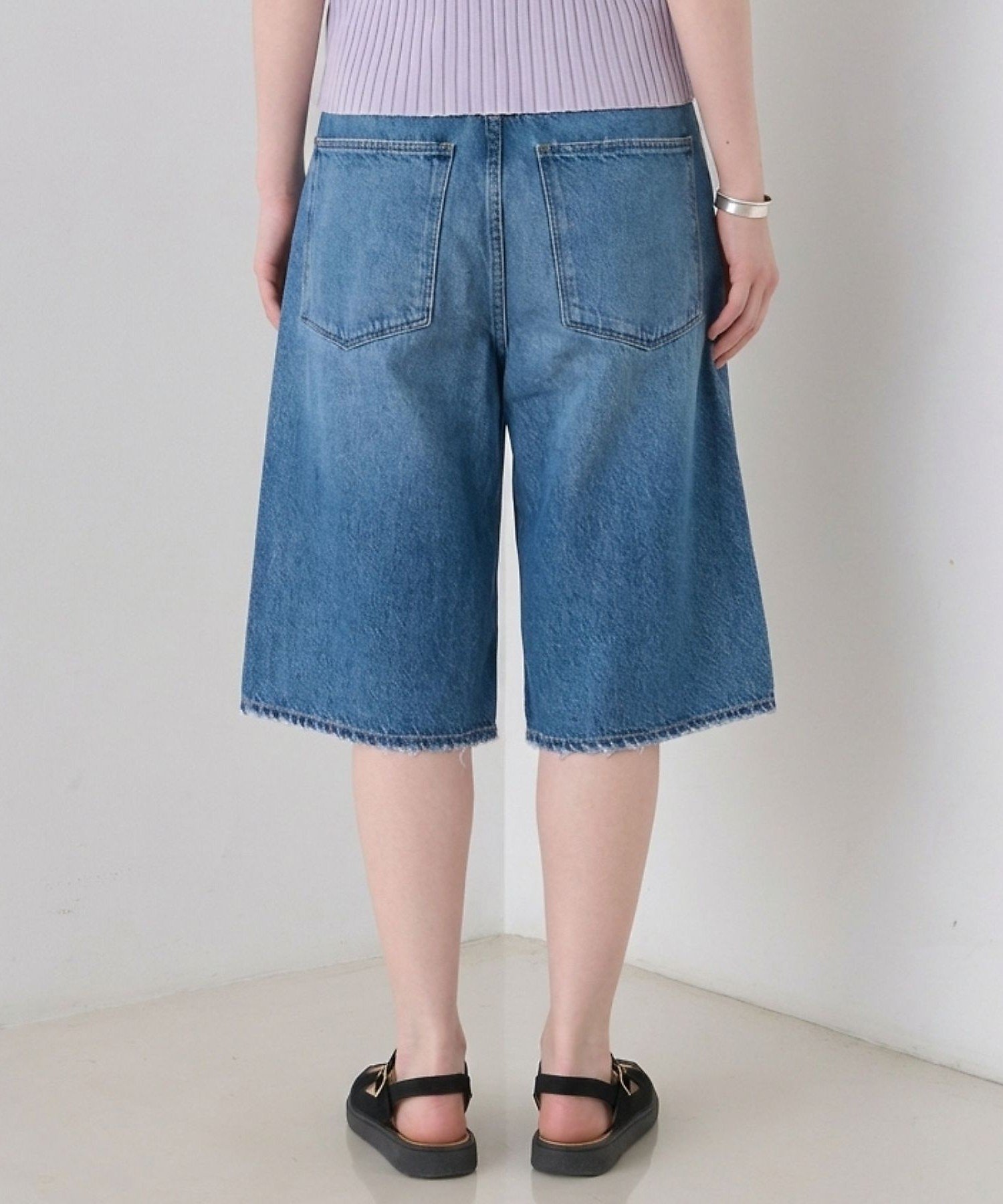 Rouge vif la cle 【upper hights/アッパーハイツ】THE LIAM SHORT デニム ルージュ・ヴィフ ラクレ パンツ ジーンズ・デニムパンツ ブルー