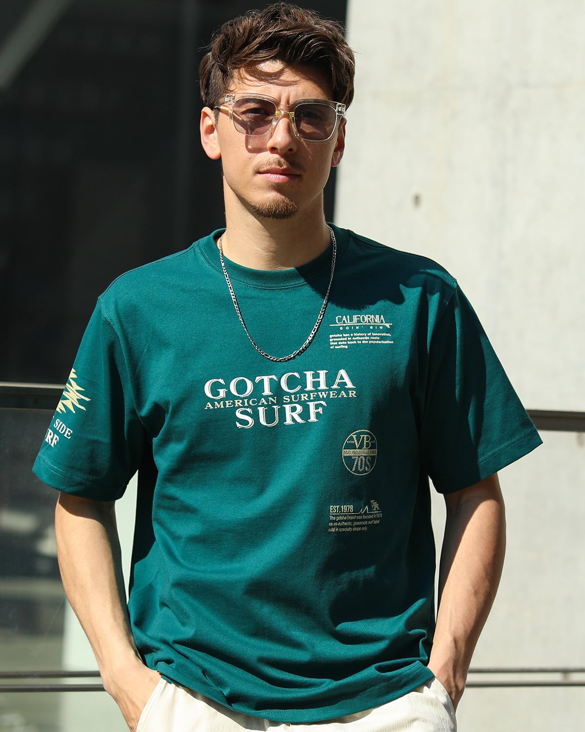 GOTCHA GOTCHA (ガッチャ) リミテッド ドライ UVカット ベーシック ゴールド Tシャツ ガッチャ トップス カットソー・Tシャツ グリーン ホワイト ブラック【送料無料】