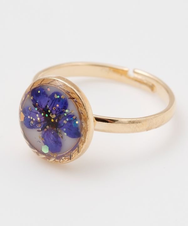 European Route [European Route] Flower Ring Amina Collection Accessories & Watches Rings & Finger Rings Orange Pink Green Blue Purple