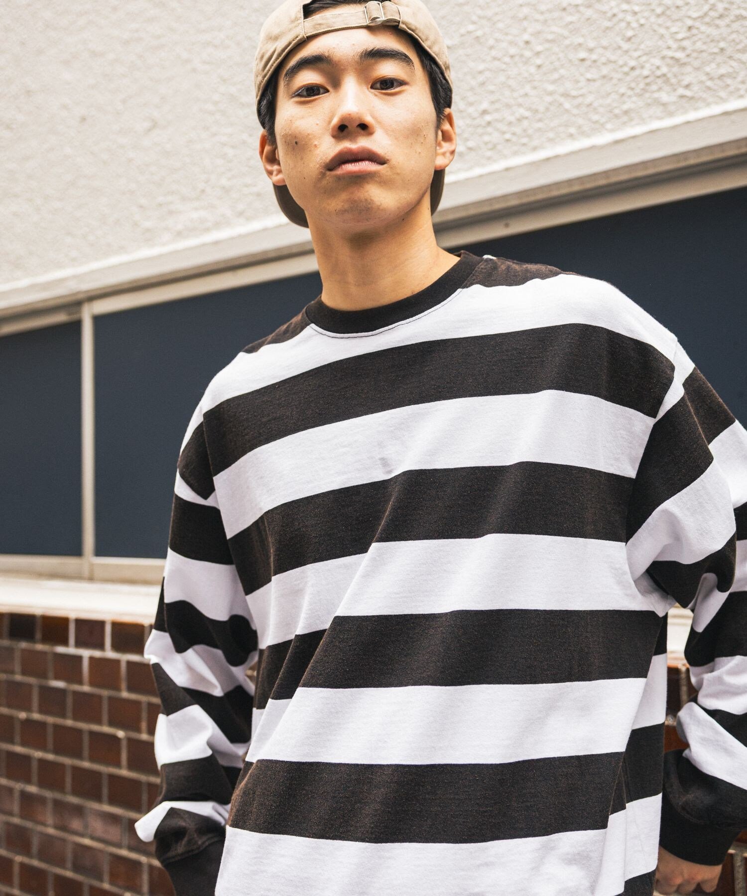 楽天市場】ダメージ Tシャツ（柄ボーダー）（トップス｜メンズ