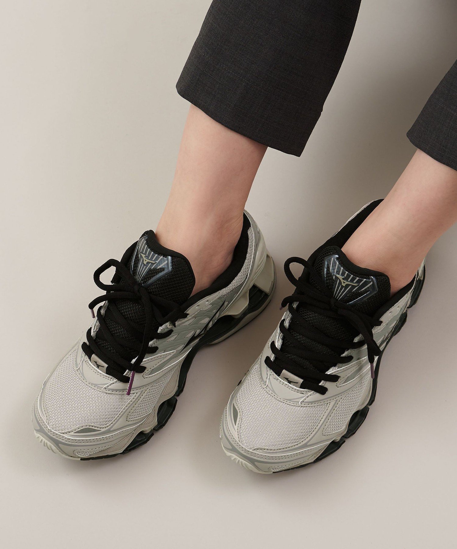 ODETTE E ODILE ＜MIZUNO＞WAVE PROPHECY LS 03 オデット エ オディール シューズ・靴 スニーカー グレー【送料無料】