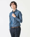 B:MING by BEAMS 【定番】デニムライク レギュラーカラー シャツ オフィスカジュアル 通勤 新生活 おすすめ ビーミング ライフストア バイ ビームス トップス シャツ・ブラウス ネイビー【送料無料】