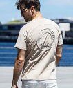 1PIU1UGUALE3 RELAX (M)1PIU1UGUALE3 RELAX/UST-25069 サークルロゴ ショートスリーブ シフォン トップス カットソー・Tシャツ ブラック ホワイト ベージュ【送料無料】