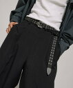 【SALE/30%OFF】FREAK'S STORE ムラ加工 ダブルスタッズ ナローベルト 25SS フリークスストア ファッション雑貨 ベルト ブラック ブ...
