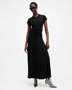 【SALE/40%OFF】ALLSAINTS (W)XYLIA DRESS オールセインツ ワンピース・ドレス ドレス ブラック【送料無料】