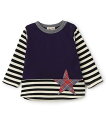 【SALE/50%OFF】Love&Peace&Money 【人気商品再入荷】【直営店で取り扱い無し】星ポケットボーダートレーナー ナルミヤオンライン トップス...