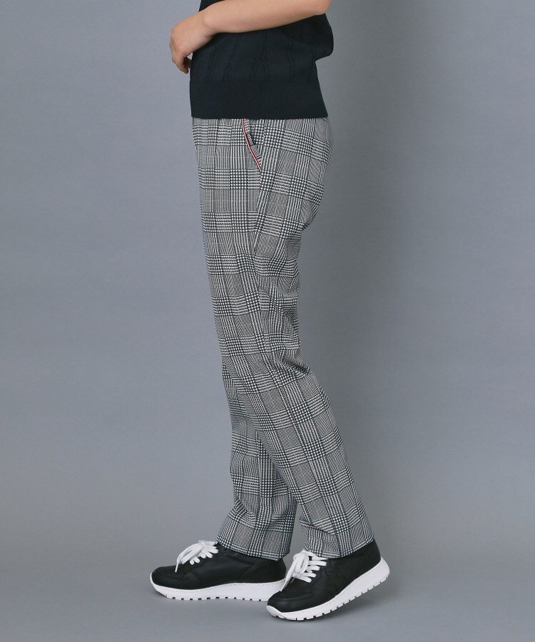 【ADABAT NAVY】撥水 クールチェックプリントテーパードパンツ アダバット パンツ その他のパンツ ネイビー