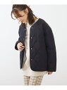 【SALE/50%OFF】SHOO・LA・RUE 【M-3L】中綿キルトブルゾン シューラルー コート/ジャケット ダウンジャケット ブラック カーキ ベージュ