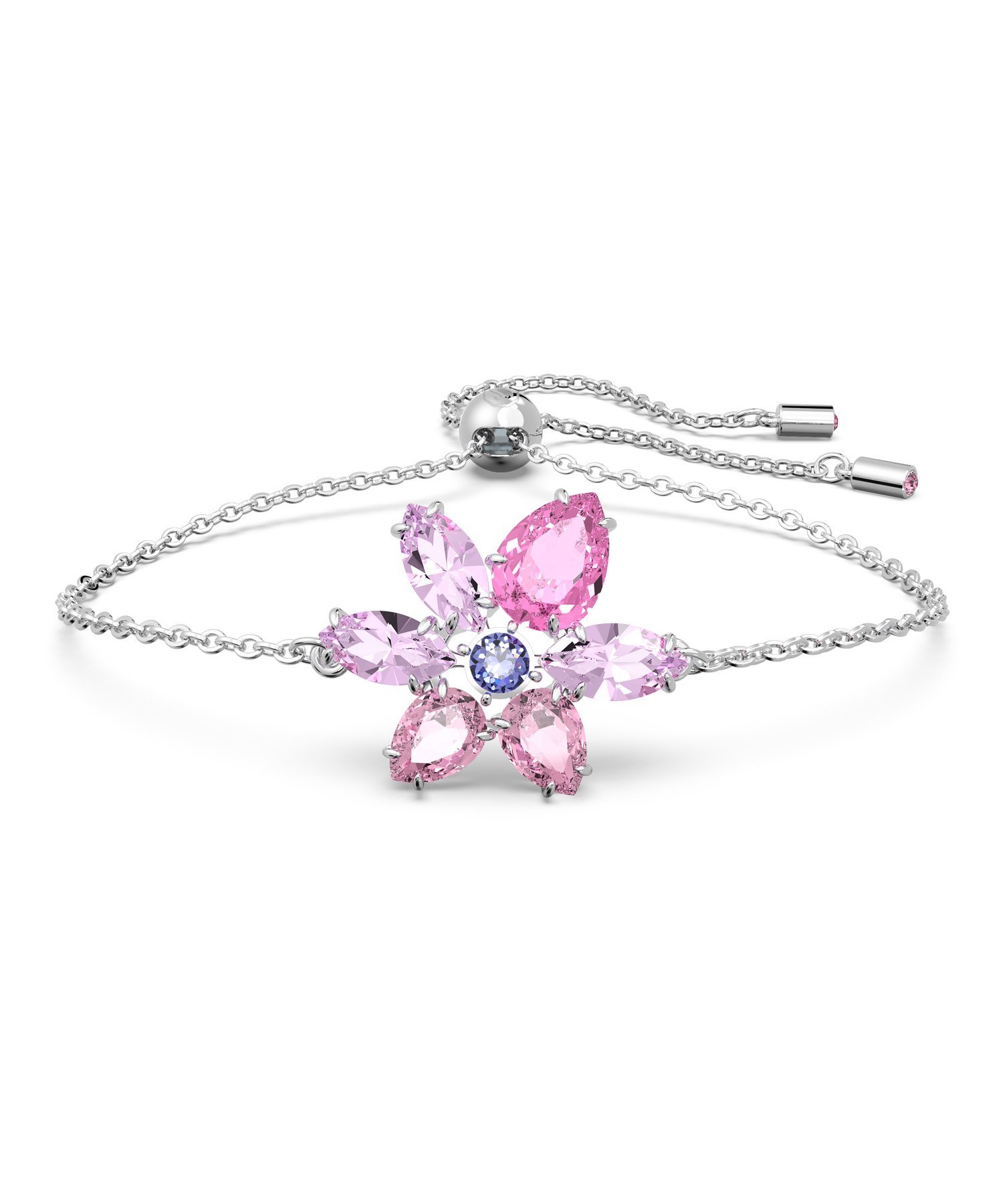 SWAROVSKI 【公式】【スワロフスキー】Gema ブレスレット, ミックスカット, フラワー, ピンク, ロジウム プレーティング スワロフスキー アクセサリー 腕時計 ブレスレット バングル ピンク【送料無料】