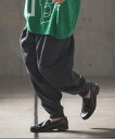 GLIMCLAP mp12542- Brushed fabric balloon silhouette pants バルーンパンツ カンビオ パンツ その他のパ...