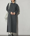 【SALE/30%OFF】CITEN <CITEN>ポロエリロングワンピース シテン ワンピース・ドレス ワンピース ネイビー グレー【送料無料】