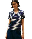 TOMMY HILFIGER リヨセルオープンネックリラックスポロ トミーヒルフィガー トップス ポロシャツ ブルー レッド ネイビー【送料無料】