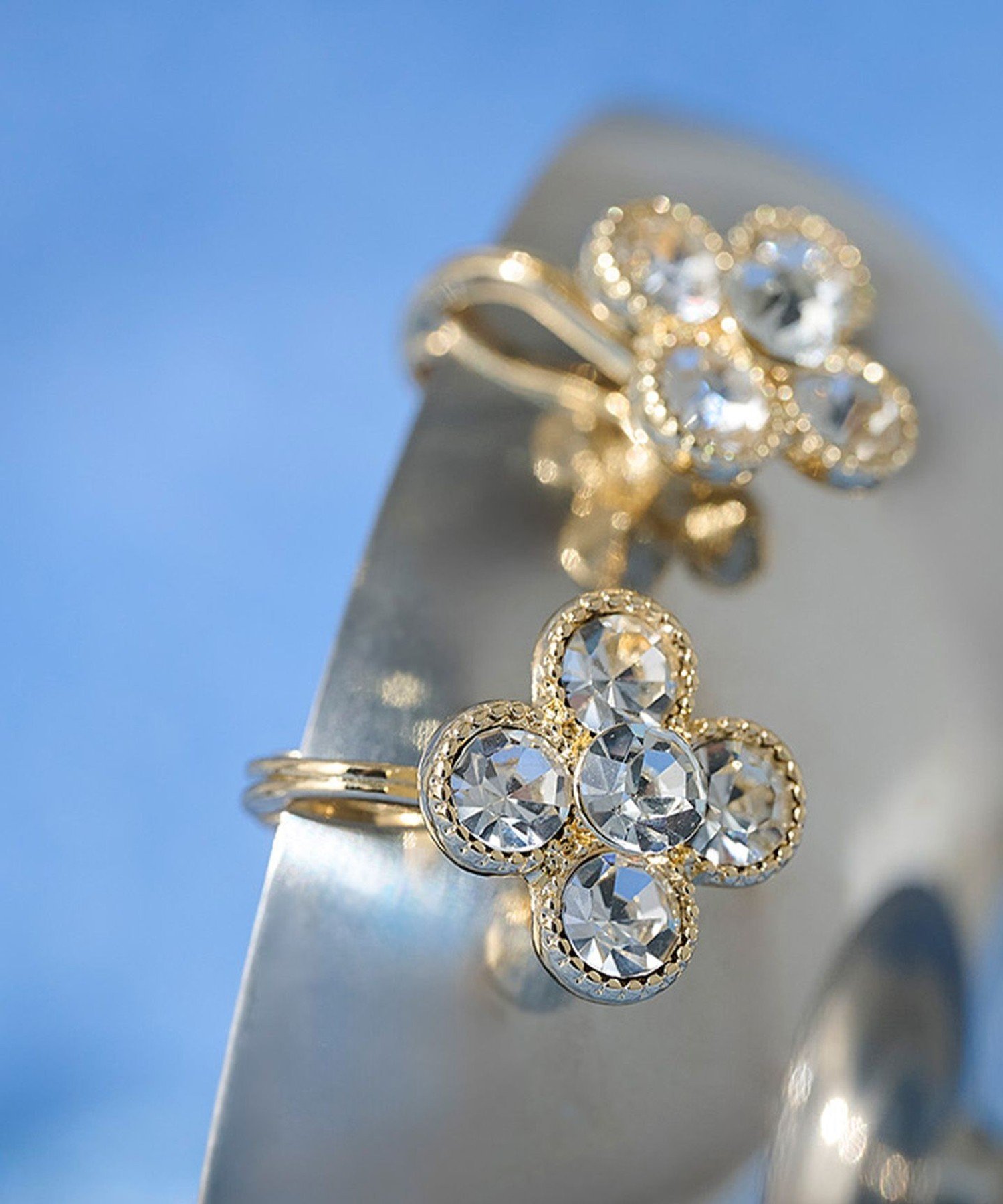 TOCCA WITH FLORA 2WAY EARRINGS イヤリング トッカ アクセサリー・腕時計 イヤリング・イヤーカフ シルバー ゴールド【送料無料】