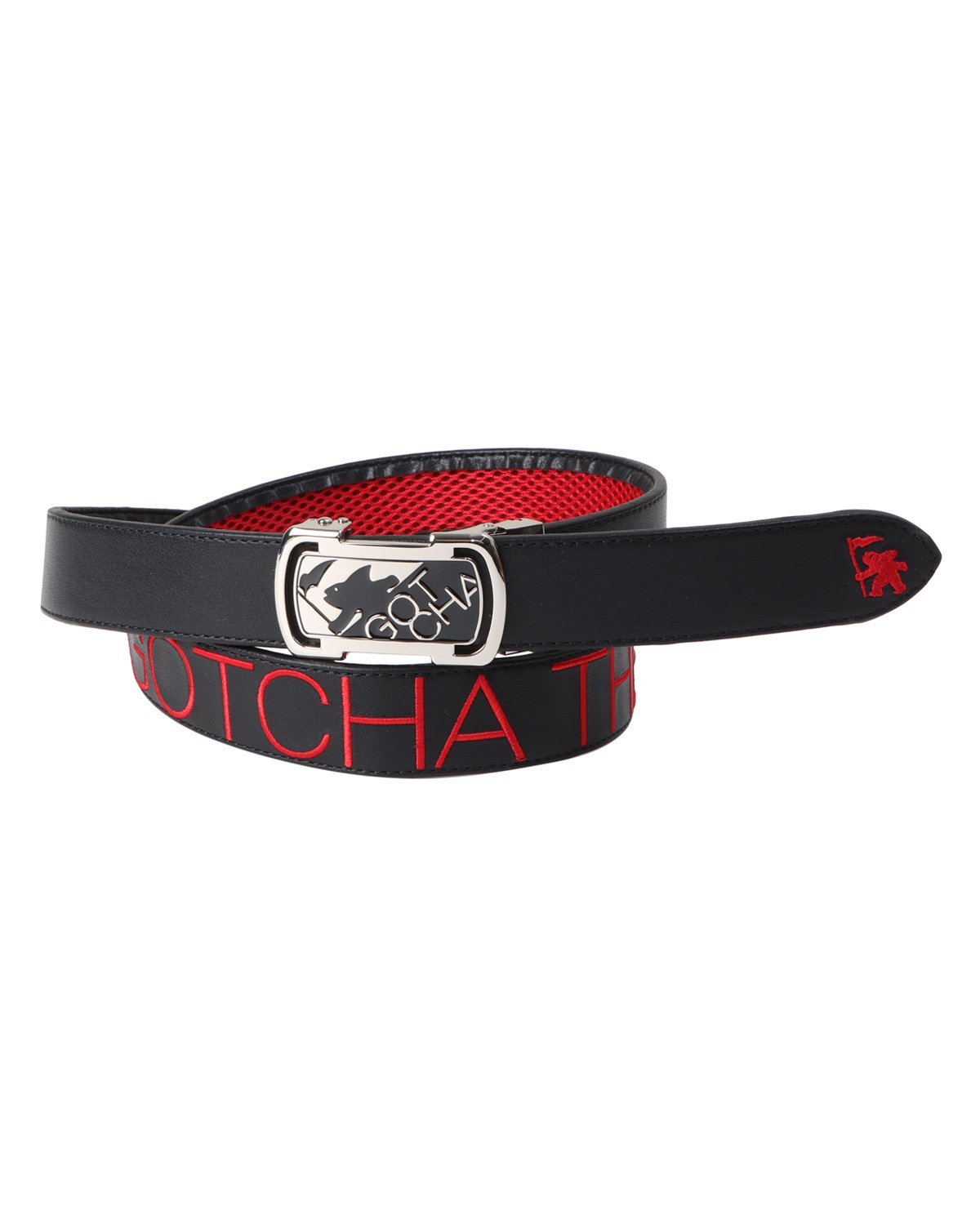GOTCHA GOTCHA GOLF (ガッチャゴルフ) 裏メッシュ カラー ホールレス ベルト ガッチャ ファッション雑貨 ベルト ホワイト ブラック ブルー【送料無料】