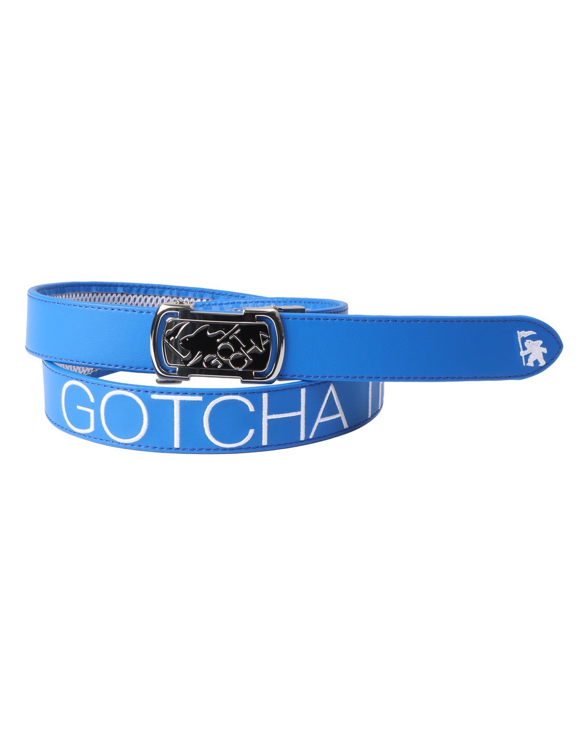 GOTCHA GOTCHA GOLF (ガッチャゴルフ) 裏メッシュ カラー ホールレス ベルト ガッチャ ファッション雑貨 ベルト ホワイト ブラック ブルー【送料無料】