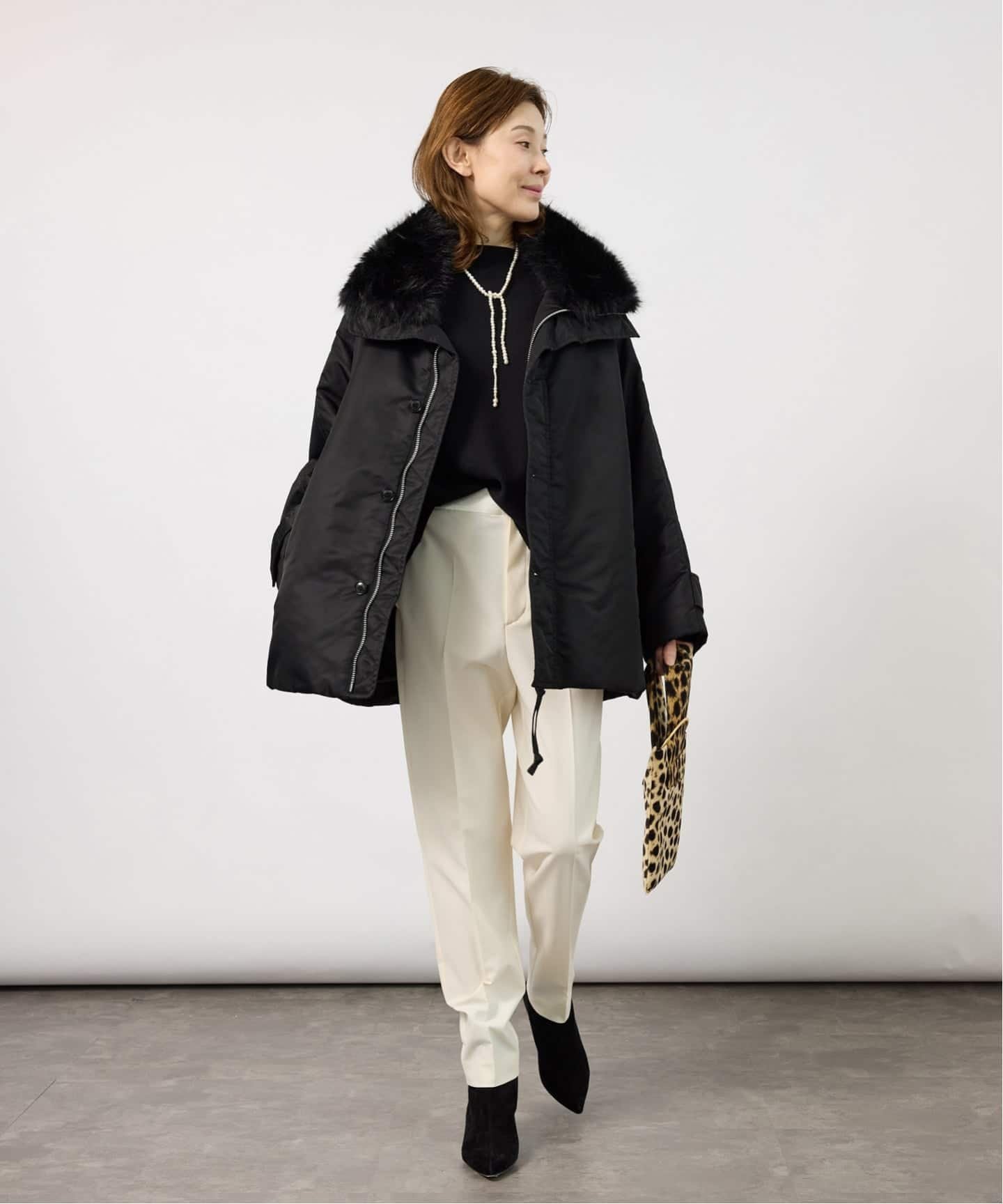 VERMEIL par iena 《予約》upper hights アッパーハイツ The U-Bench Mid 403A41402 ヴェルメイユ パー イエナ ジャケット・アウター その他のジャケット・アウター グレー ブラック