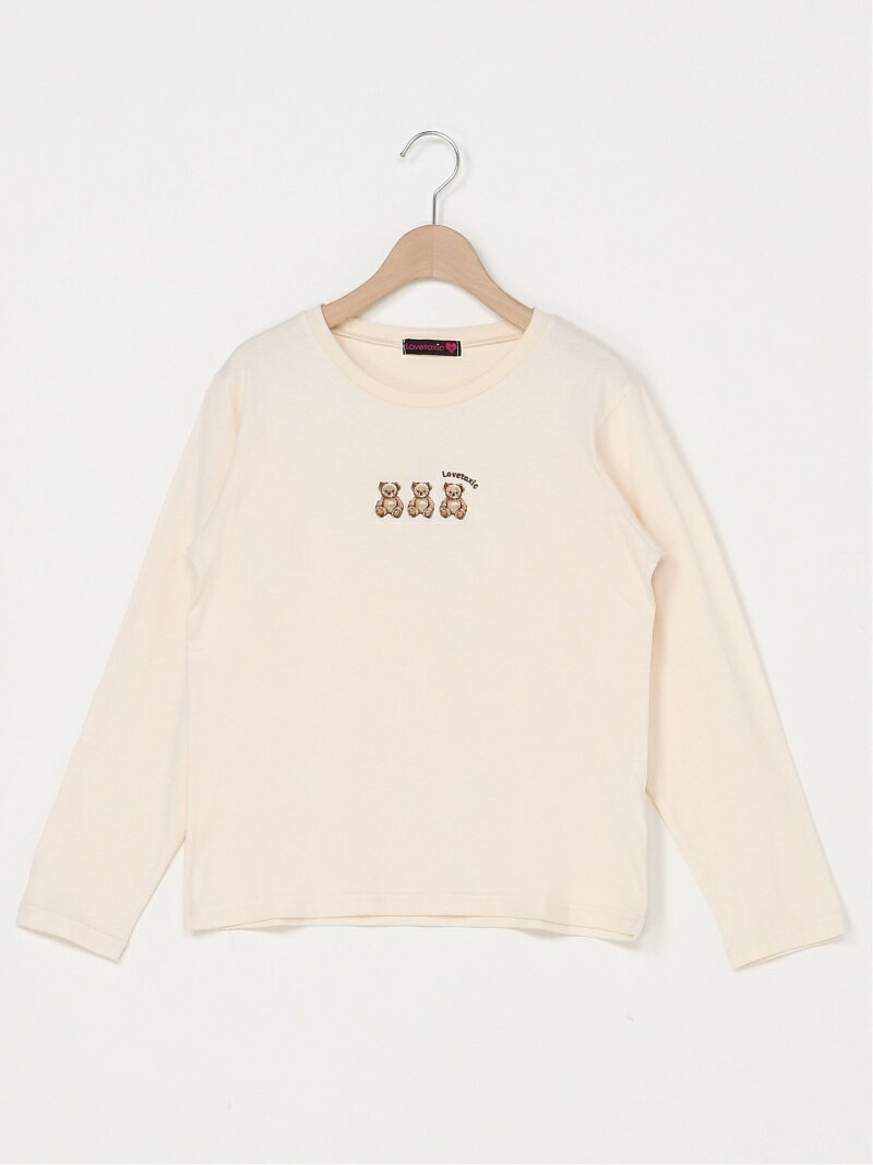 【SALE／30%OFF】Lovetoxic ベアー刺繍長袖Tシャツ ナルミヤオンライン トップス  ...