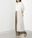 【SALE/60%OFF】BEAMS HEART WOMEN BEAMS HEART / プリーツ切替 シャツワンピース ビームス アウトレット ワンピース・ドレス その他のワンピース・ドレス ネイビー ホワイト