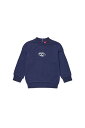 DIESEL ベビー スウェット プリント ディーゼル トップス スウェット・トレーナー ネイビー ピンク【送料無料】