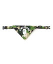 A BATHING APE ABC CAMO DOG BANDANA S ア ベイシング エイプ ペット用品 ペット用首輪・ハーネス・リード グリーン【送料無料...