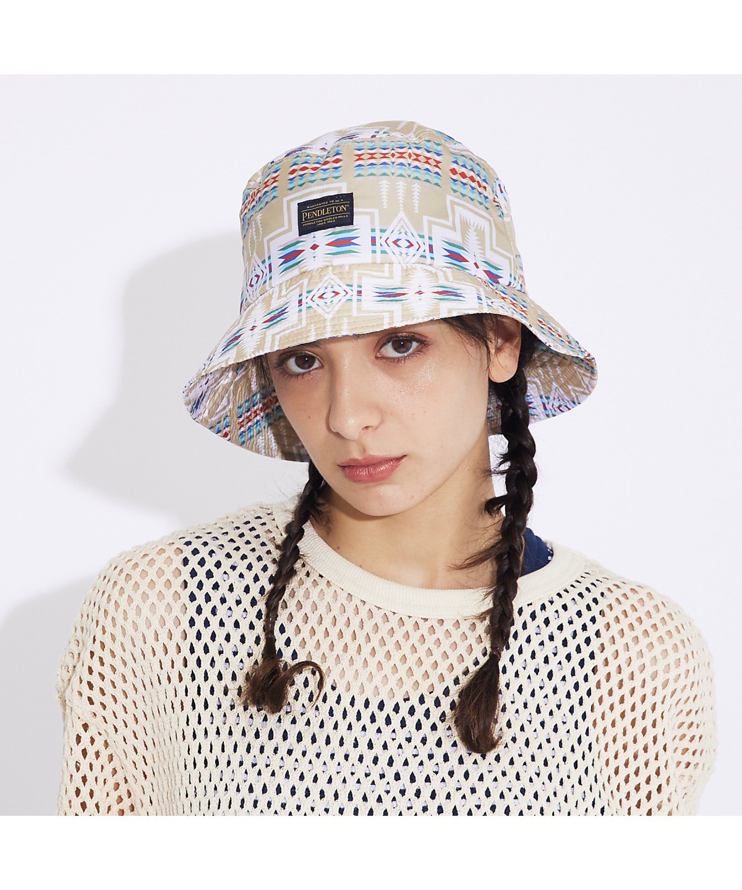 ABAHOUSE LASTWORD 【PENDLETON / ペンドルトン】ECOPET/バケットハット/ハーディン アバハウス 帽子 ハット ブラック ベージュ【送料無料】