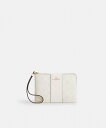 【SALE/62%OFF】COACH OUTLET 【公式】コーナー ジップ リストレット・シグネチャー キャンバス・ストライプ コーチ アウトレット 財布・ポ...