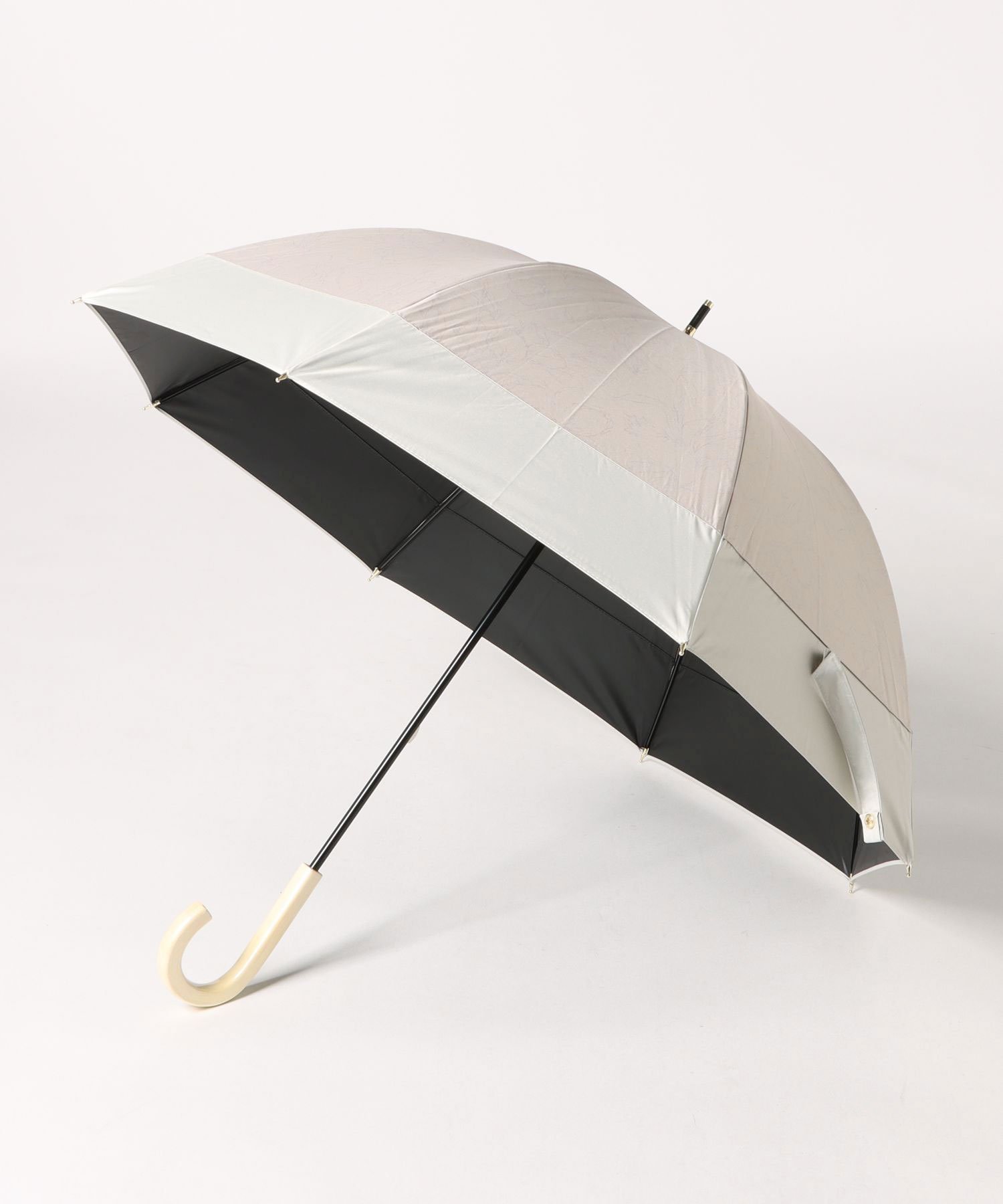 【SALE/45%OFF】SETUP7 SETUP7/PU淡いフラワープリント切継バルーンショート UVカット 晴雨兼用傘 23435 CLIR セットアップセブン ファッション雑貨 傘・長傘 ホワイト イエロー