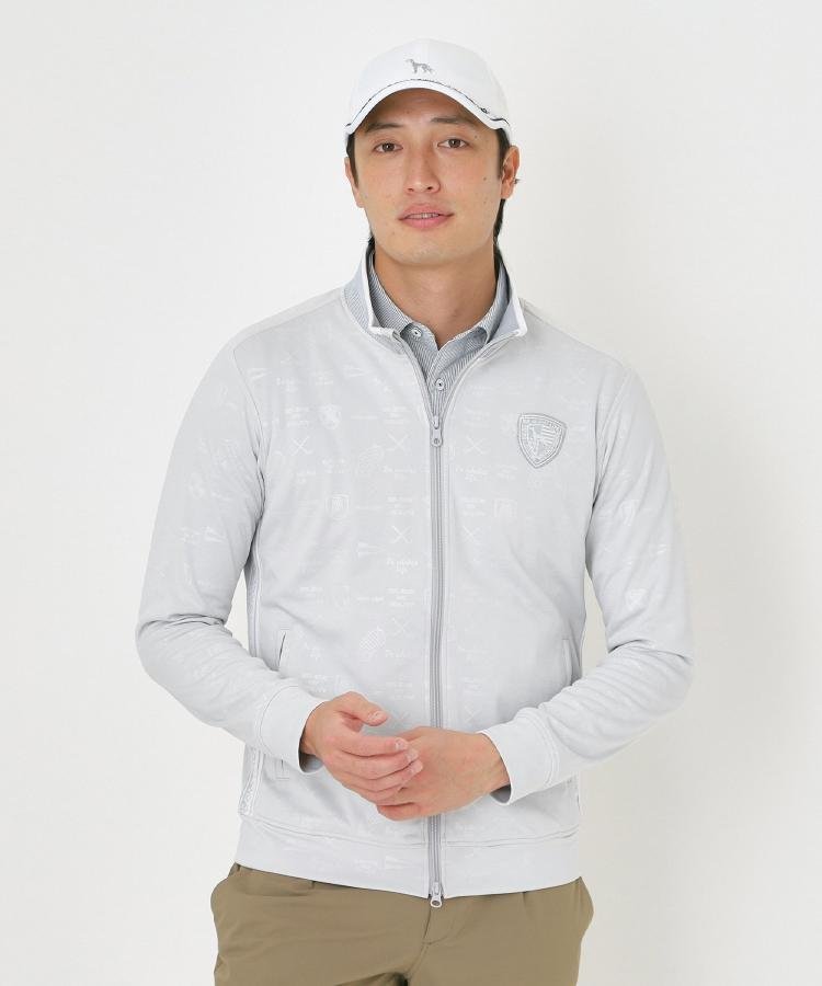 【SALE／20%OFF】adabat 吸水速乾/UVカット クールコアエンボストラックジャケット アダバット ジャケット・アウター ブルゾン・ジャンパー ブラック【送料無料】
