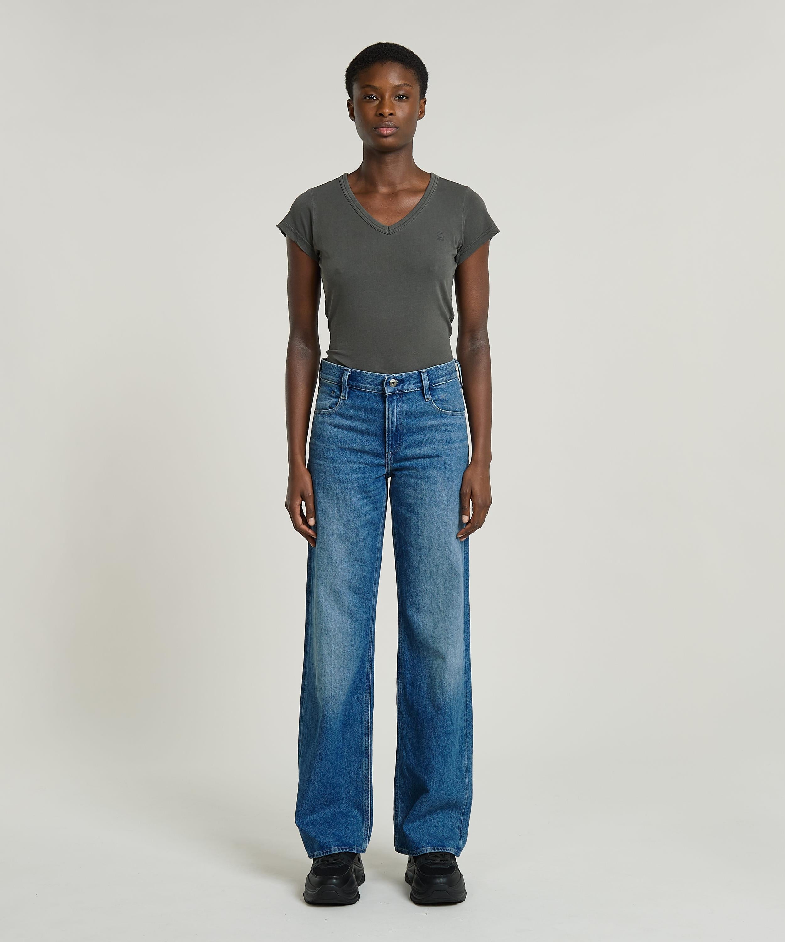 【公式ショップ】JUDEE LOOSE JEANS/ヴィンテージライクワイドストレートジーンズ ジースターロゥ パンツ ジーンズ・デニムパンツ ブルー