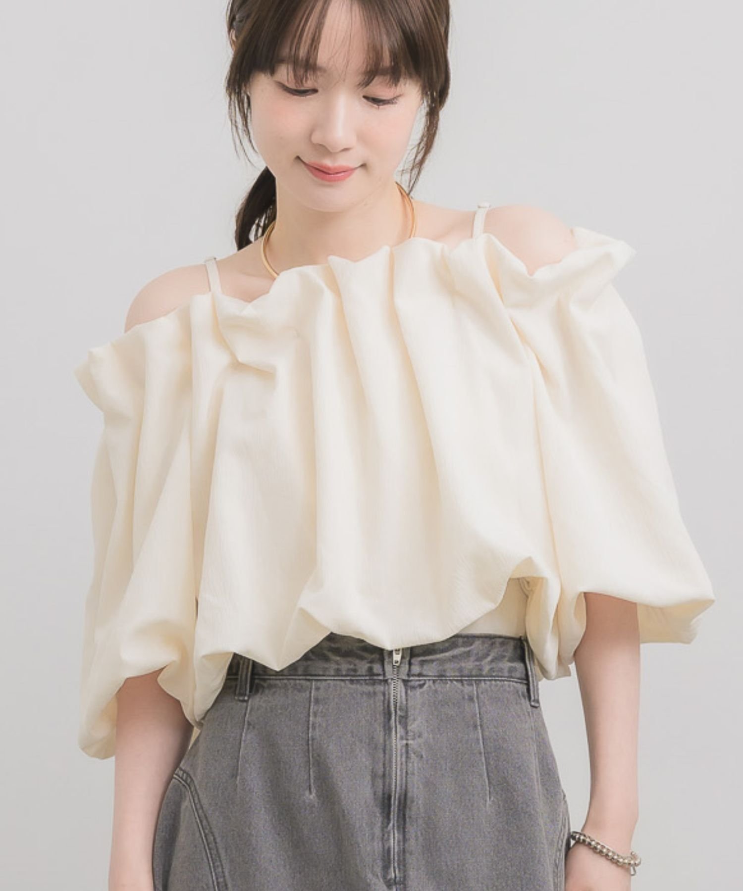 【SALE／10%OFF】RETRO GIRL バルーンオフショルBL レトロガール トップス シャツ...