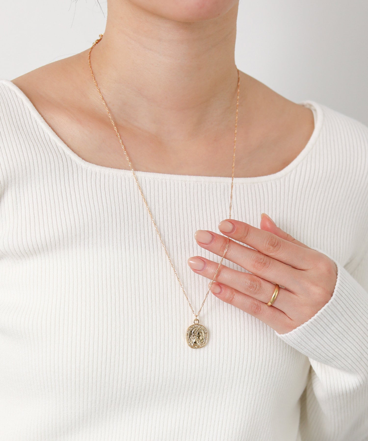 Gready Brilliant Gready Brilliant/(W)コインネックレス グレディブリリアン アクセサリー・腕時計 ネックレス ゴールド【送料無料】