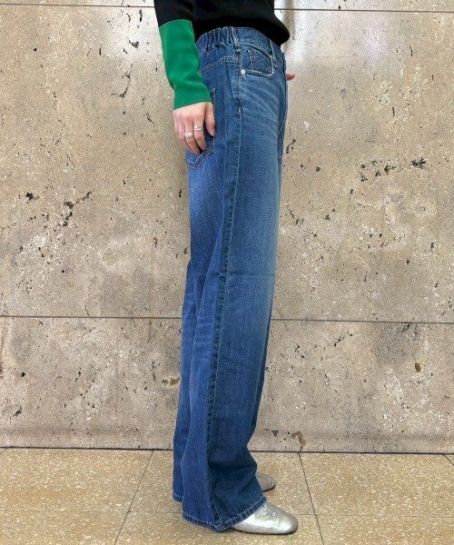 upper hights(アッパーハイツ)THE SISTER MID-RISE ビーセカンド パンツ ジーンズ・デニムパンツ ブルー