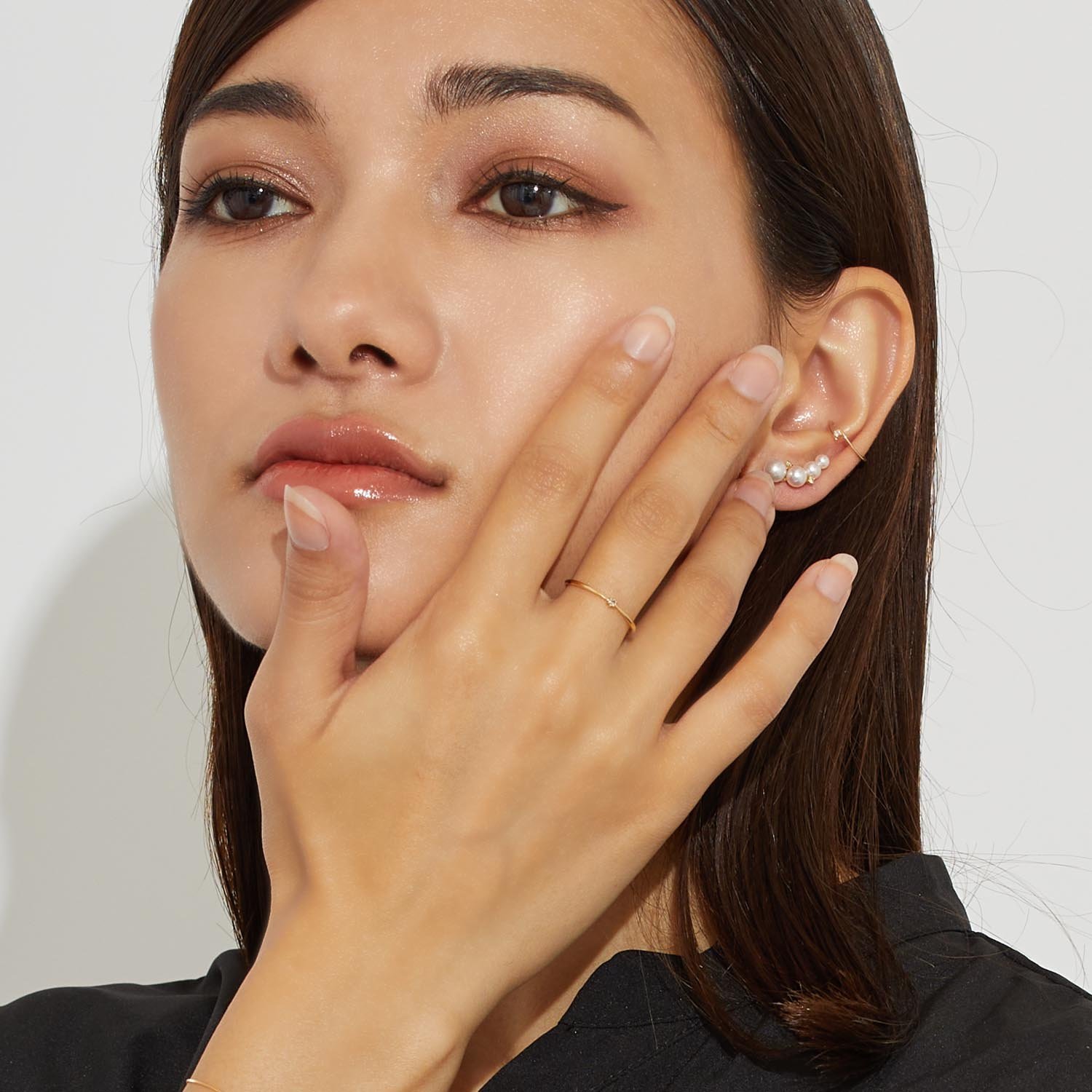 LARA Christie リング 指輪 ダイヤモンド 0.02ct シンプル タイプ K18 18金 ゴールド ララクリスティー アクセサリー・腕時計 リング・指輪 ゴールド