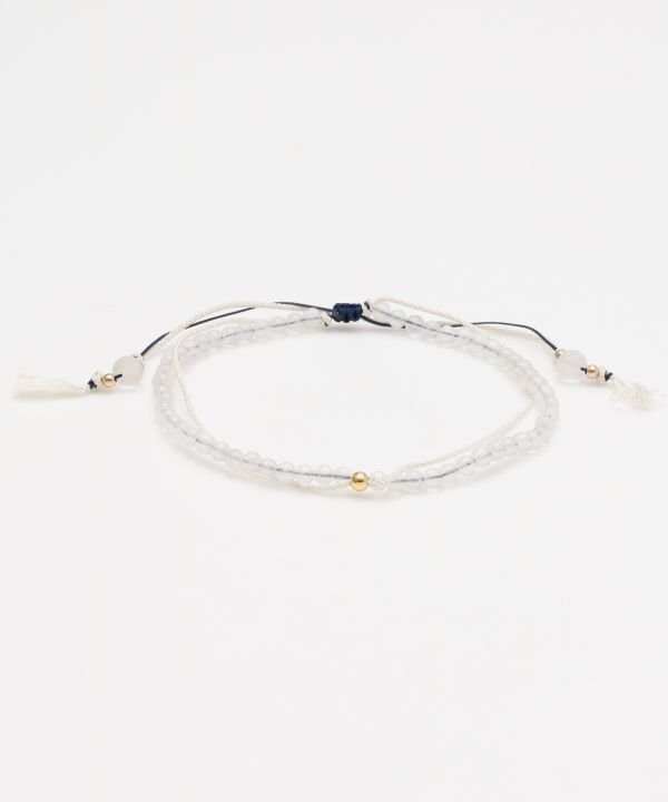 岩座 【岩座】【六月 水無月】産石絹紐アンクレット アミナコレクション アクセサリー・腕時計 アンクレット