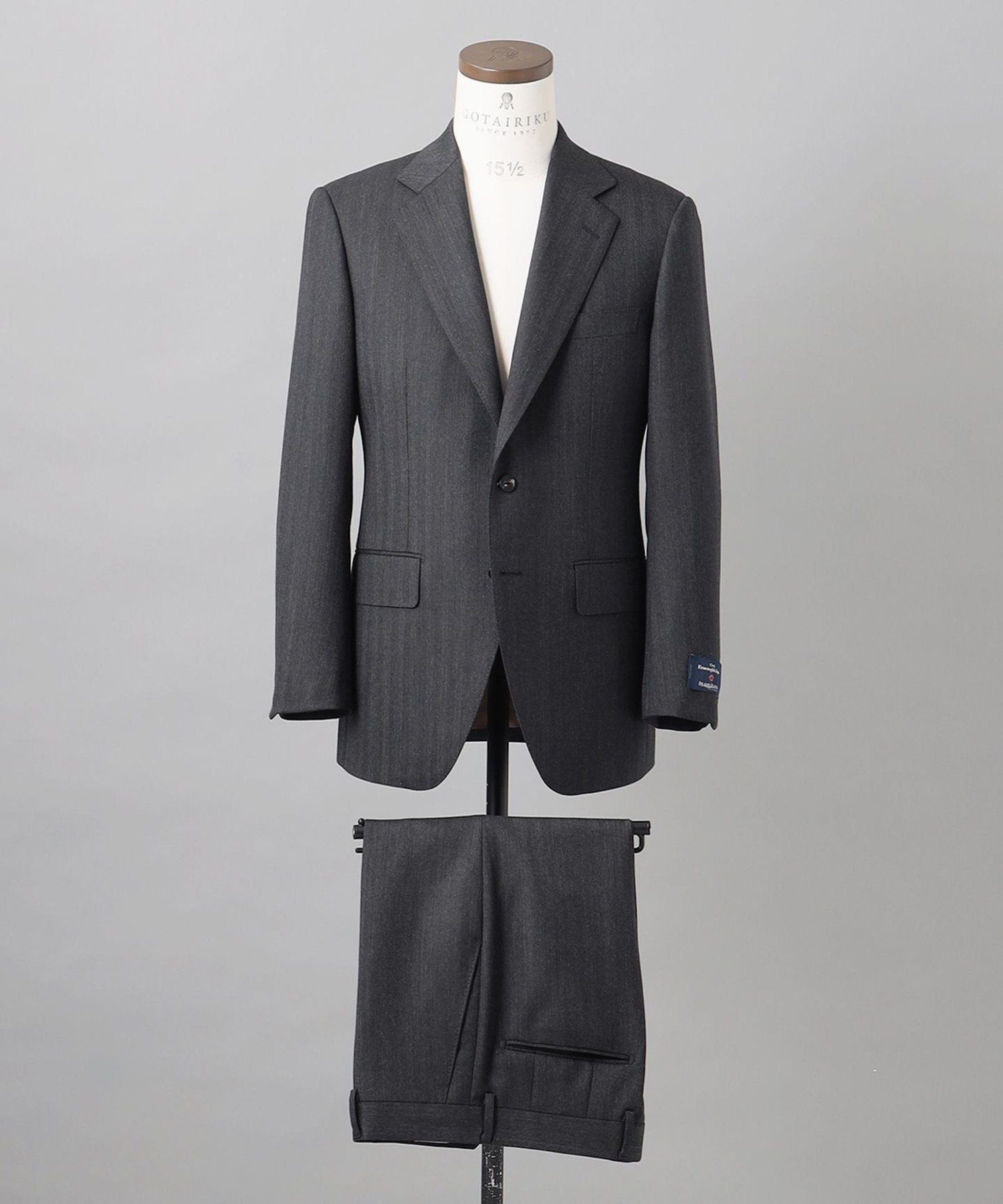 GOTAIRIKU 【Ermenegildo Zegna】ISLAND FLEECE スーツ ゴタイリク スーツ・フォーマル セットアップスーツ グレー【送料無...