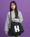【SALE/37%OFF】PINK-latte ダブルポケット3WAYショルダー ピンク ラテ バッグ ショルダーバッグ ブラック ブルー