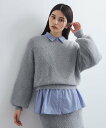 【SALE/50%OFF】VIS 【セットアップ対応】ラメシャギーニットプルオーバー【静電気防止】 ビス トップス ニット グレー ベージュ ピンク