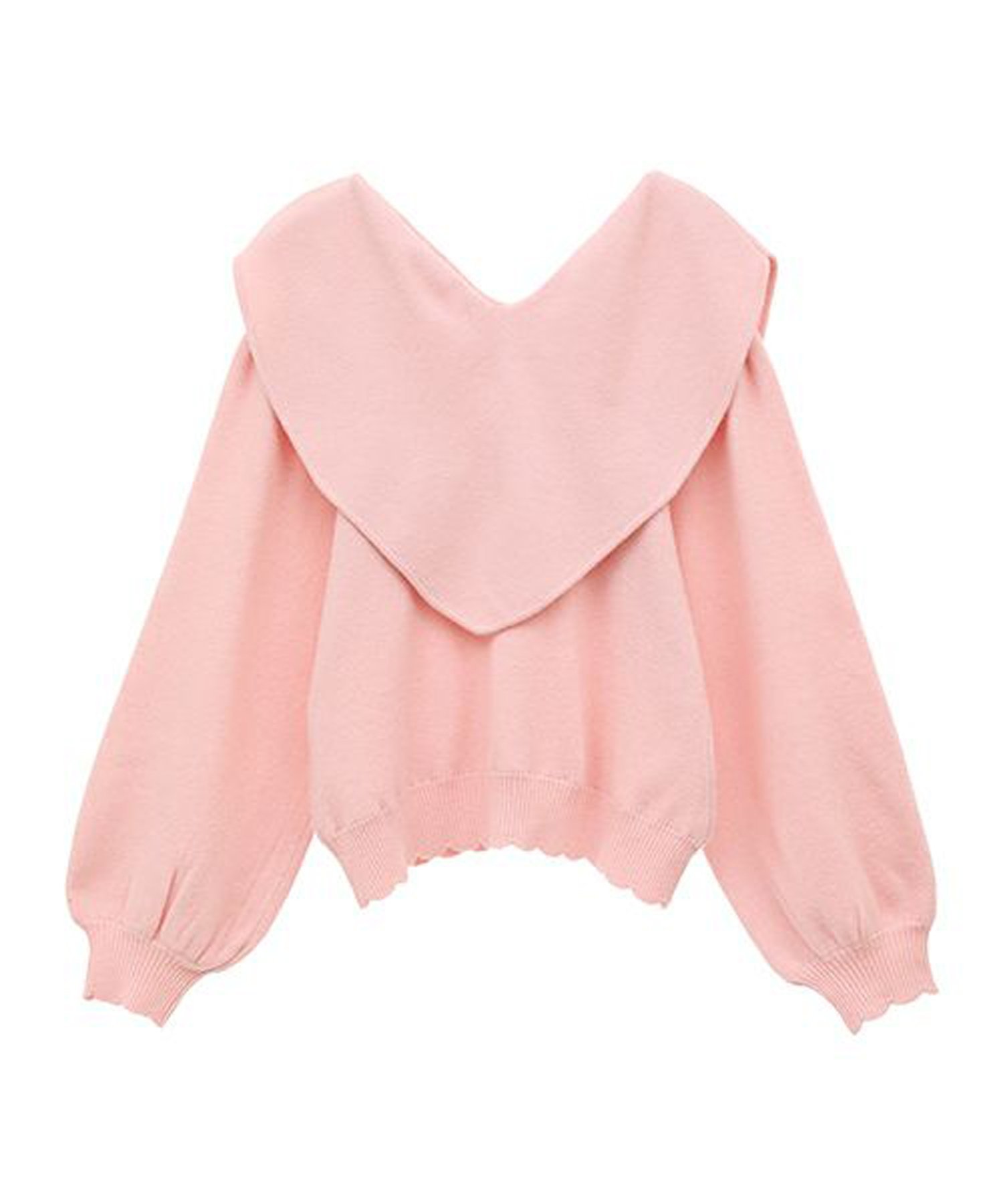 ? COLLAR KNIT キャンディストリッパー トップス ニット ブラック