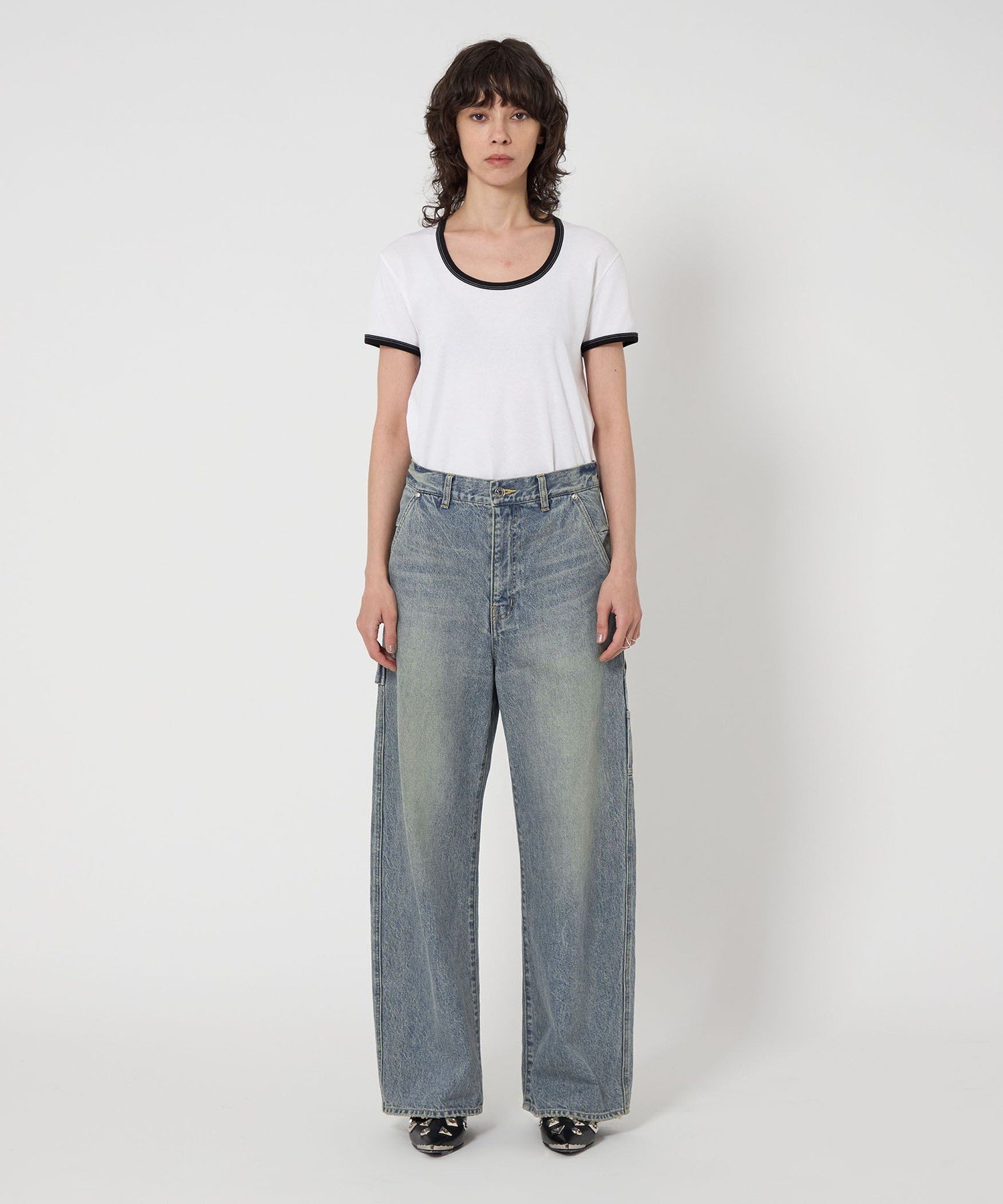 【SALE／50%OFF】ASTRAET ＜ASTRAET＞ルーファ ペインター デニムパンツ UNISEX ユナイテッドアローズ パンツ ジーンズ・デニムパンツ ブルー【送料無料】