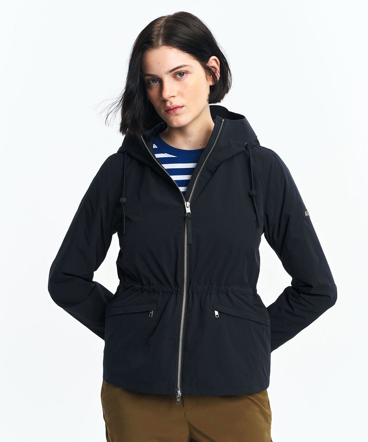 【SALE／30%OFF】AIGLE 撥水 ショートジャケット エーグル ジャケット・アウター マウンテンパーカー ブラック グレー ベージュ【送料無料】