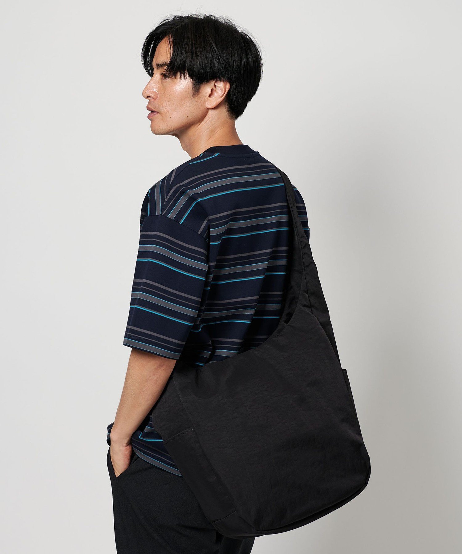【SALE／50%OFF】BEAUTY&YOUTH UNITED ARROWS ナイロン タスキ ショルダーバッグ ユナイテッドアローズ アウトレット バッグ ショルダーバッグ ブラック【送料無料】