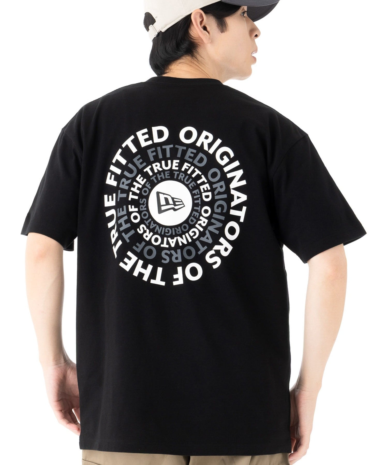 ニューエラ 半袖Tシャツ サークルロゴ オンスポッツ トップス カットソー・Tシャツ ブラック ホワイト