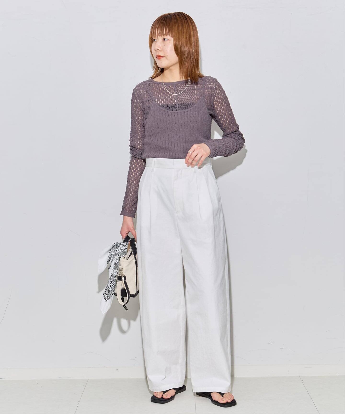 JOURNAL STANDARD L'ESSAGE 《追加》ドライギャバ チノパンツ ジャーナルスタンダード レサージュ パンツ チノパンツ ベージュ ホワイト