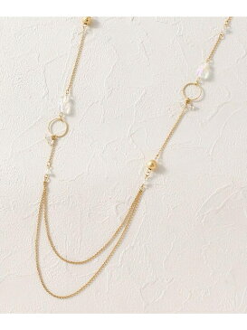 【SALE/40%OFF】pink adobe ミックスパーツネックレス ピンクアドベ アクセサリー ネックレス ホワイト ブラウン レッド