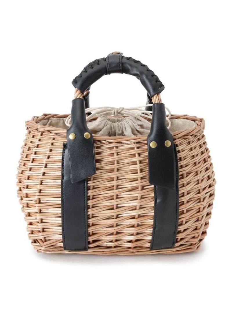 OPAQUE.CLIP やなぎコンビかごバッグ オペークドットクリップ バッグ ハンドバッグ ブラック ブラウン【送料無料】のサムネイル