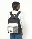 【SALE／10%OFF】PINK-latte 【容量約23L】ハーフメッシュリュック ピンク ラテ バッグ リュック・バックパック ホワイト ブラック ブルー【送料無料】