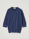 JOHN SMEDLEY Crew neck 1/2 length sleeved Cardigan ｜ S4575 ｜ 30G ジョンスメドレー トップス ニット ネイビー【送料無料】